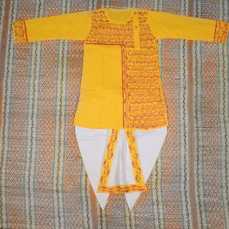Boys Dhoti and Punjabi Pujo